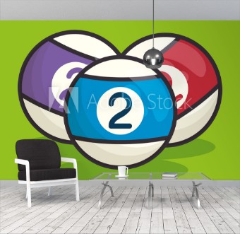 Picture of Billiard balls isolated icon vector illustration design